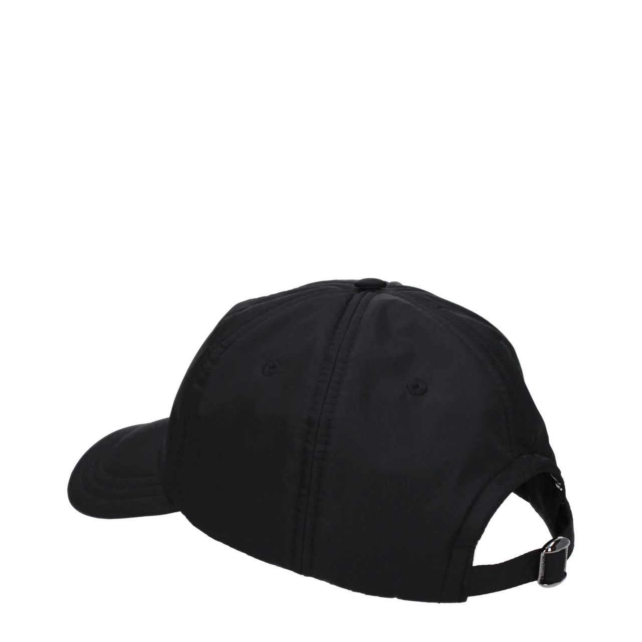 Black Valentino baseball cap with subtle embossed logo and curved brim