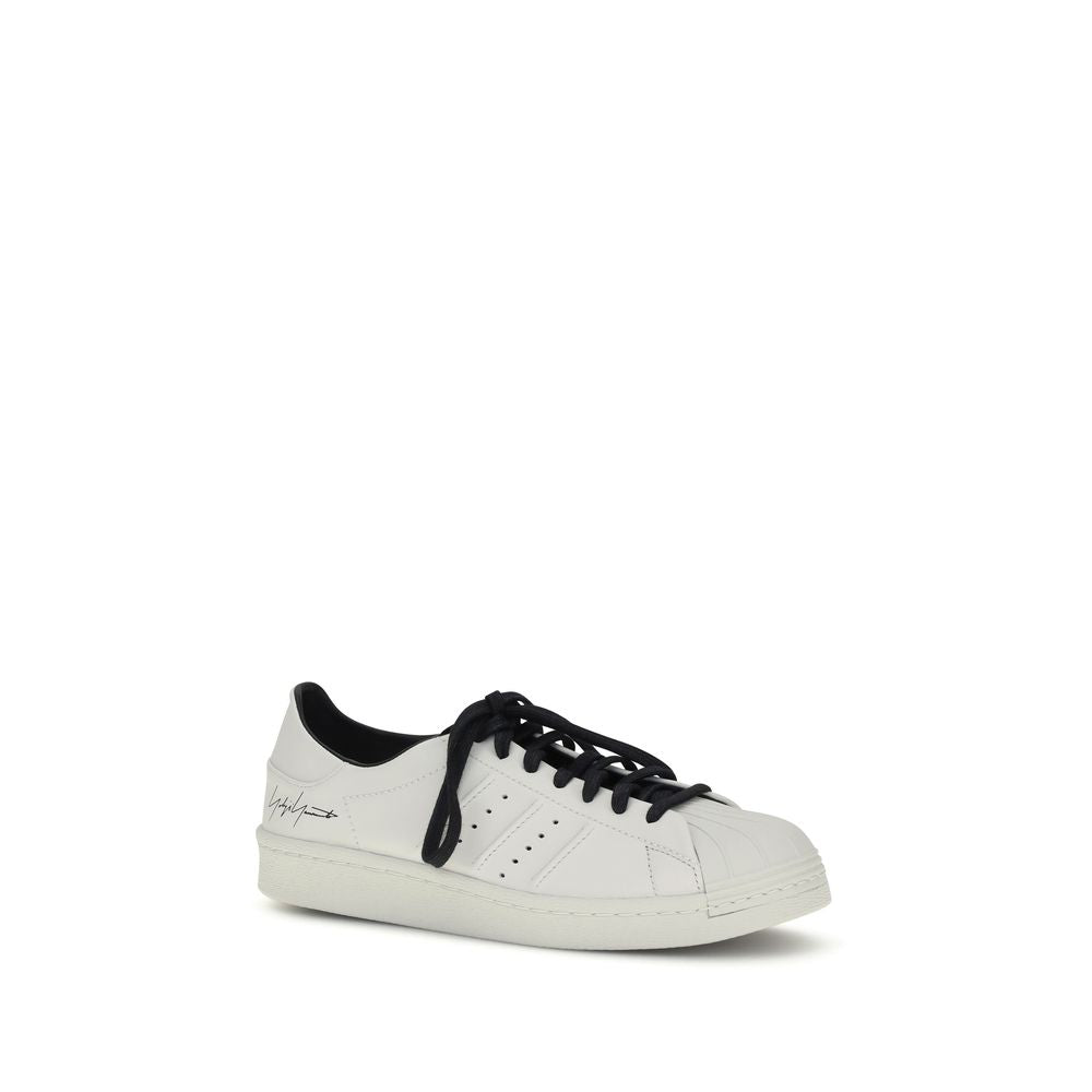 White Calf Leather Bos Taurus Low Top Sneakers