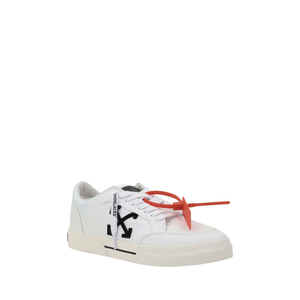 White Rubber Low Top Sneakers