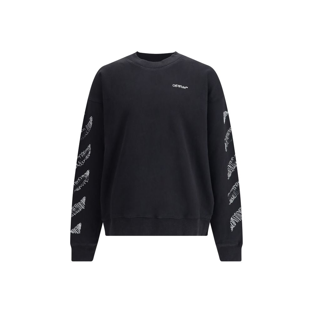 Black 'Scribble Diagram' Sweatshirt