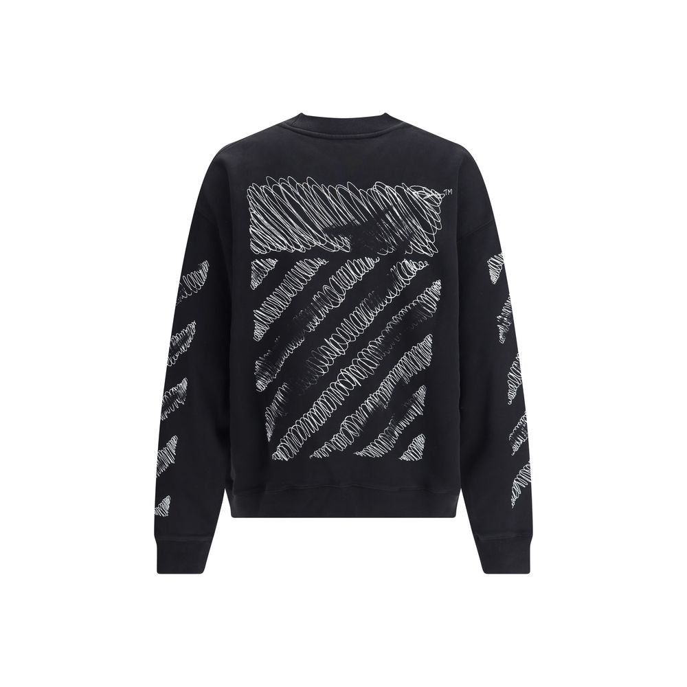 Black 'Scribble Diagram' Sweatshirt