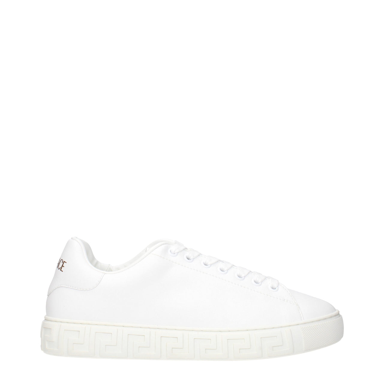 White Leather Low Top Sneakers