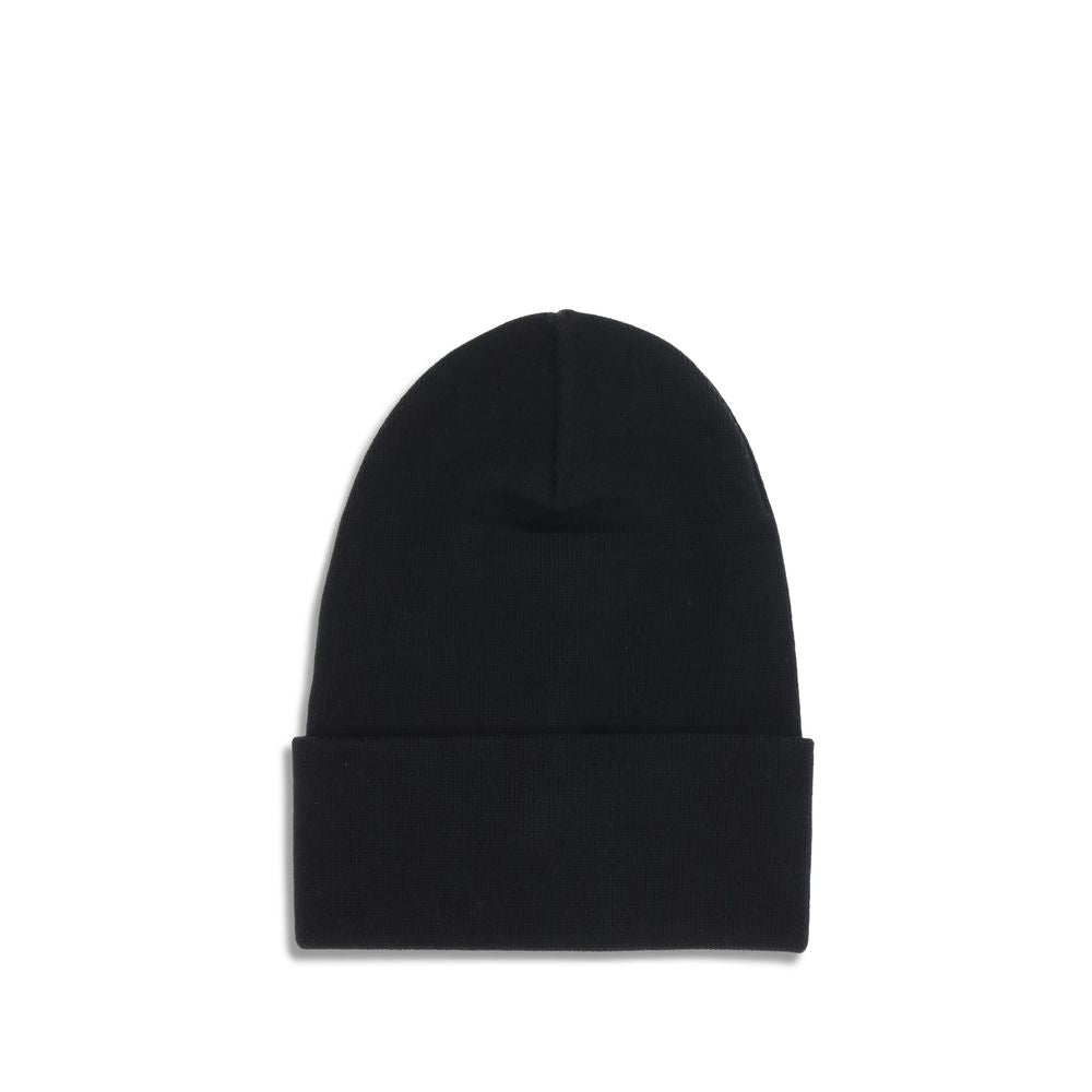 Black Fleece Wool Beanie