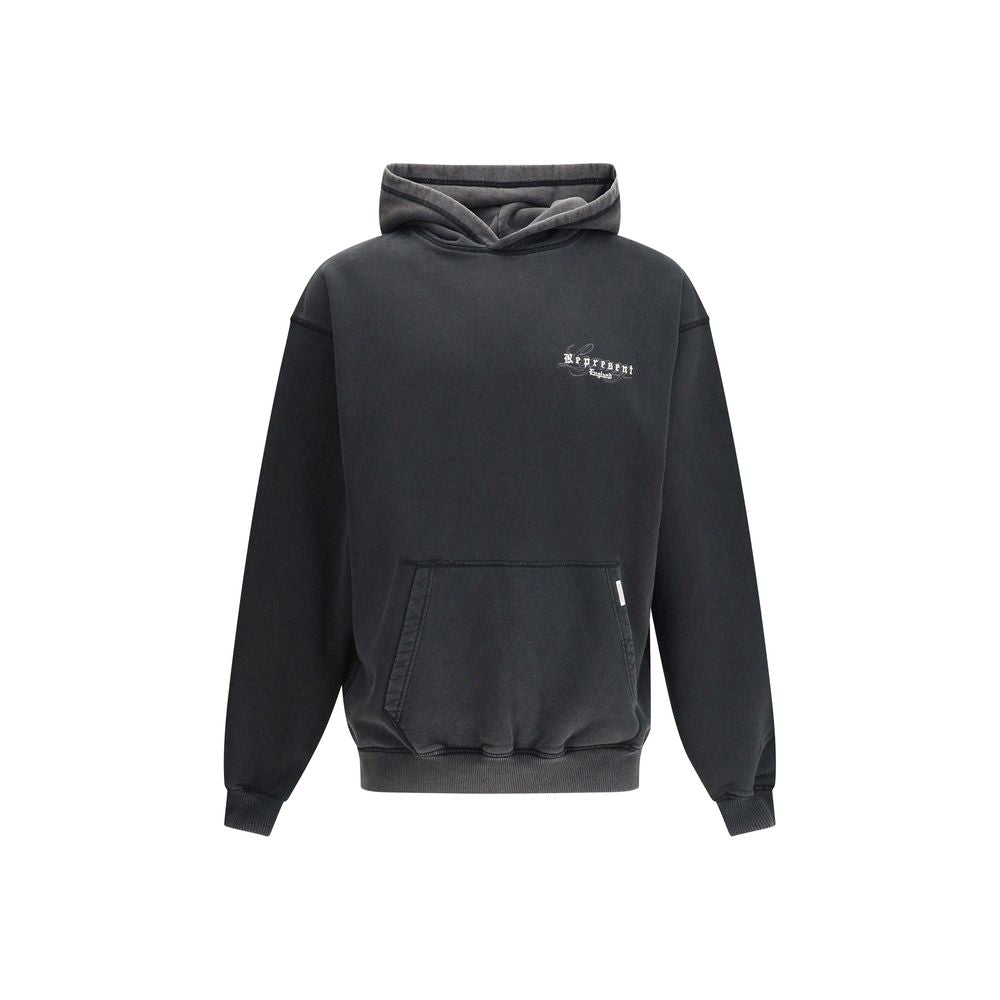 Black Represent England hoodie with front pocket and small logo on chest